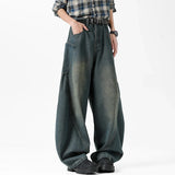 Nostalgic American Style Loose Fit Denim Jeans