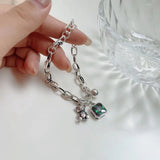 Lucky Cute Bear Geometric Square Bracelet