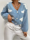 Women Casual Comfort Cloud Knitted Cardigan
