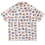 Cozy Tropical Animal Print Vintage Casual Shirt