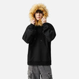 American Heavyweight Fleece Lined Fur Hoodie