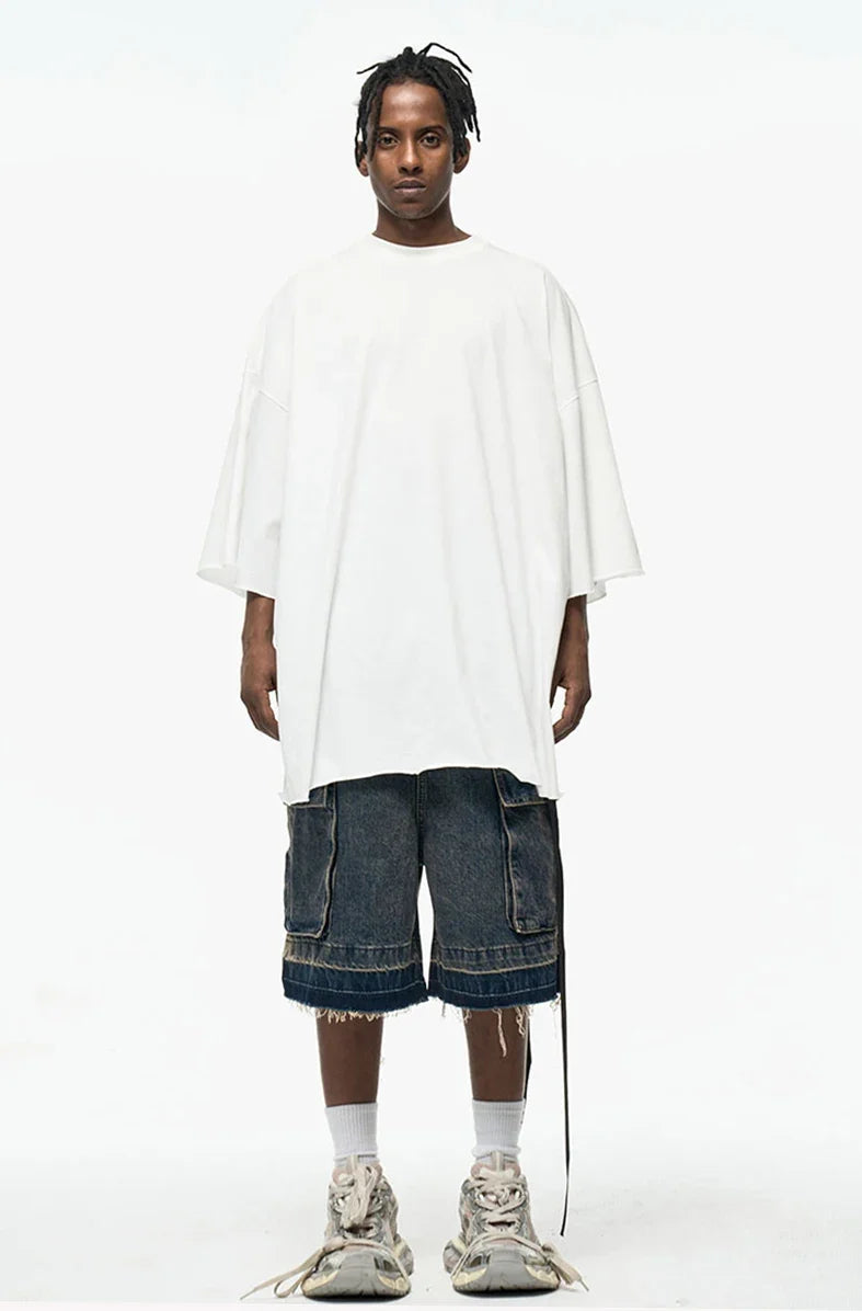 Zip-Up Loose Washed Pocket Jorts