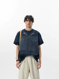 Retro Printed Short Sleeve Stylish T-Shirt