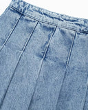 Denim Flades Mini Skirt