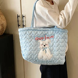 Y2K Large Capacity Embroidered Tote Bag