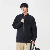 Cozy Ribbed Knit Mock Neck Cardigan