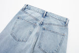 Blue Ripped Baggy Denim Pants