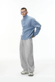 Patchwork Cozy Fleece Blade Wide Leg Jogger