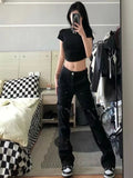 Chic Minimalist Retro Flare Denim Jeans