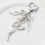 Heart & Bow Butterfly Keychain