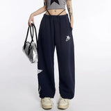 Women High Waist Wide Leg Jogging Sweatpants