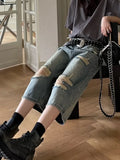 Y2K Grunge Baggy Boyfriend Denim Jorts