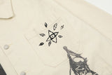 Retro Devil Skull Graphic Jacket