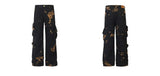 Y2K Chic Luxury Vintage Tie Dye Cargo Jeans