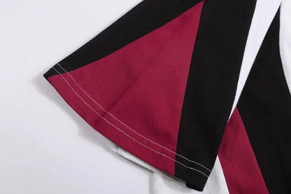 Retro Star Embroidery Sports T-shirt