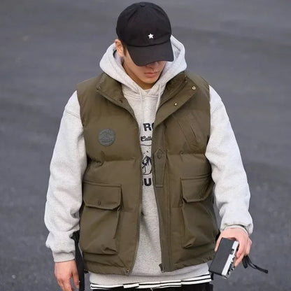Japanese Trend Thickened Winter Cotton Vest