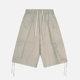Streetwear Loose Fit Cargo Wide Leg Jorts