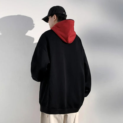 Streetwear Retro Letter Printed Loose Hoodie