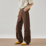 Streetwear Maillard Brown Boyfriend Denim Jeans