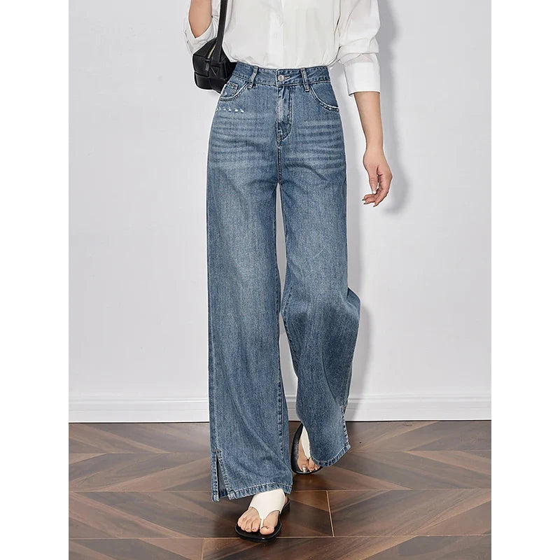 Handmade Wide Leg Denim Jeans