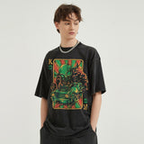 Alien Attack Poker Graphic T-Shirt