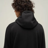 Punk Oversized Letter Embroidered Stand Sweatshirt