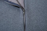 Raglan Sleeve Zip-Up Sweater
