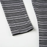 Slim Fit Striped Long Sleeve Hoodie