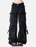 Model wearing the black Stealth Operative Cargo Pants