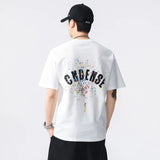Black and White Stretchy Short Sleeve T-Shirt
