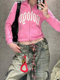 Blue Wash Gothic Print High Jeans