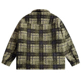 Plaid Quilted Cartoon Embroidery Jacket