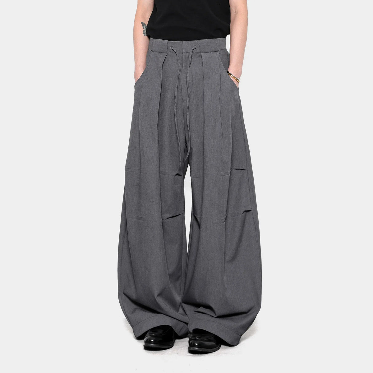 Retro Thin Wide Leg Casual Pants