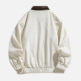Thick Warm Winter Contrast Collar Utility Jacket