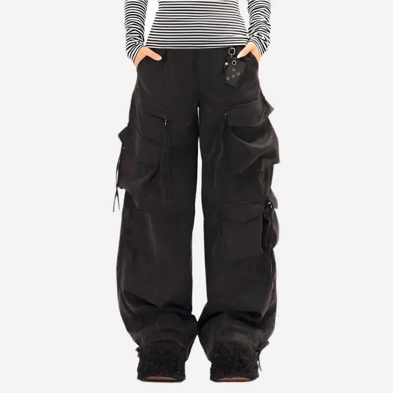 Baggy Loose Wide-leg Cargo Pants