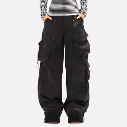 Baggy Loose Wide-leg Cargo Pants