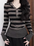 Striped Slim Fit Spring Hoodie Hoodie