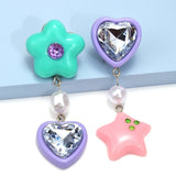 Y2K Heart and Star Earrings