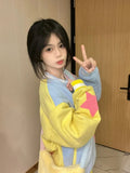 Rainbow Clean Aesthetic Sporty Baseball Sweatshirt