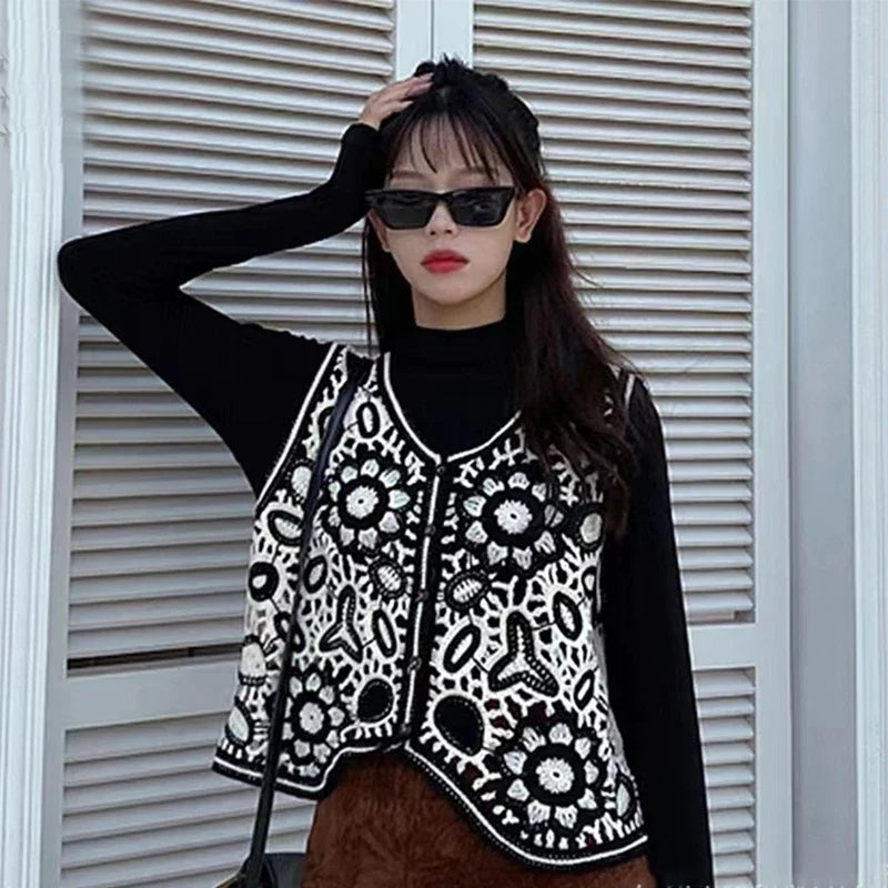 Floral Pattern Women's Cardigan