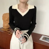 Women Cool Stylish Slim Fit Knitted Polo T-Shirt