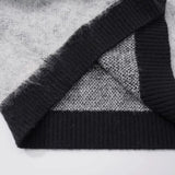 Rivet Gradient Hip Hop Knitted Sweater
