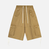 Streetwear Loose Fit Cargo Wide Leg Jorts