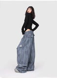 Smog Blue Wasteland Ripped Jazz Pants