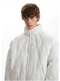 Stylish Winter Stand Neck Padded Puffer Jacket