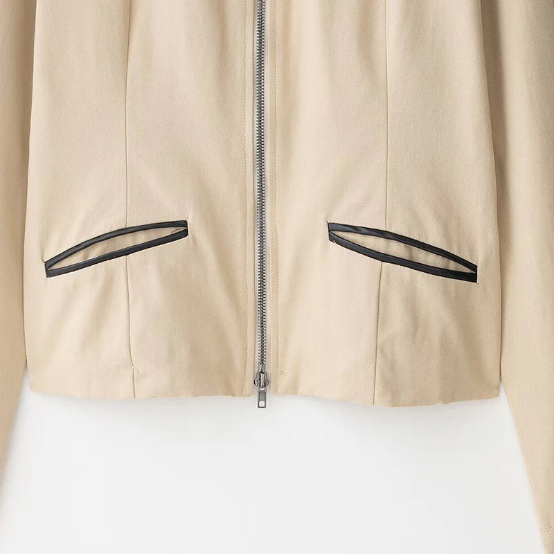 Men's Durable Slim Fit Zipper Lapel Jacket