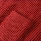 Women's Red Knitted Sweater