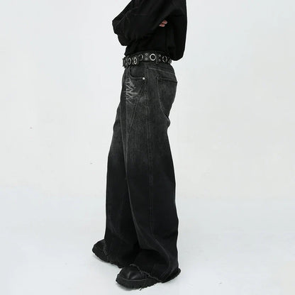 Wide-Leg Tailored Jeans