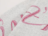 Investment Piece Rhinestone Zip Up Hooded Cotton Sweatshirt