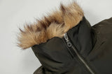 Retro Thick Quilted Fur Collar Jacket